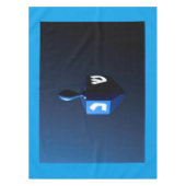 Nappe Dreidel bleu métallique (Devant)