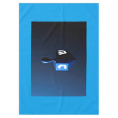 Nappe Dreidel bleu métallique (Devant)