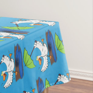 Nappe Drôle canard avec parapluie dessin animé