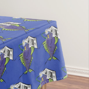 Nappe Drôle caricature de poisson de pêcheur