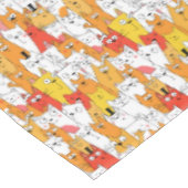 Nappe Drôle Cartoon Cats Group Doodle (Angle)