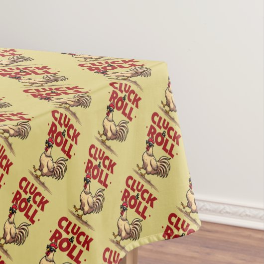 Nappe Drôle "Cluck & Roll" Cool Rooster Conception de de (In Situ)