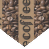 Nappe drôle de typographie de grains de café (Angle)