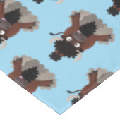 Nappe Drôle dessin animé de bison de buffle (Angle)