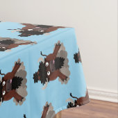 Nappe Drôle dessin animé de bison de buffle (In Situ)