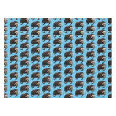 Nappe Drôle dessin animé de boeuf musqué (Devant (Horizontal))