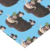 Nappe Drôle dessin animé de boeuf musqué (Angle)