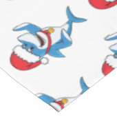 Nappe Drôle dessin animé de requin de Noël (Angle)