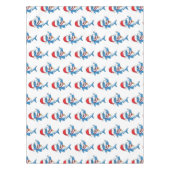 Nappe Drôle dessin animé de requin de Noël (Devant)
