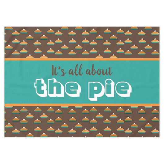 Nappe Drôle gâteau Citrouille de Thanksgiving (Devant (Horizontal))