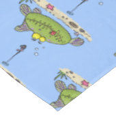 Nappe Drôle gras affamé poisson vert dessin de pêche (Angle)