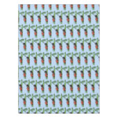 Nappe Drôle grenouille verte tondre la pelouse dessin (Devant)