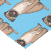 Nappe Drôle joyeux dessin animé de chien de carlin (Angle)