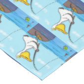 Nappe Drôle pélican de pêche (Angle)