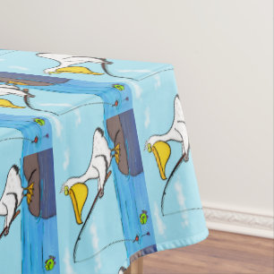 Nappe Drôle pélican de pêche
