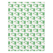 Nappe Drôle serpent vert avec caricature maraca (Devant)