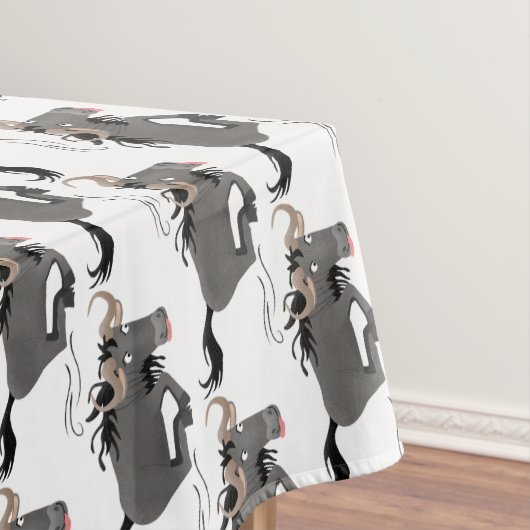 Nappe Drôle wildebeest tourner dessin animé illustration (In Situ)