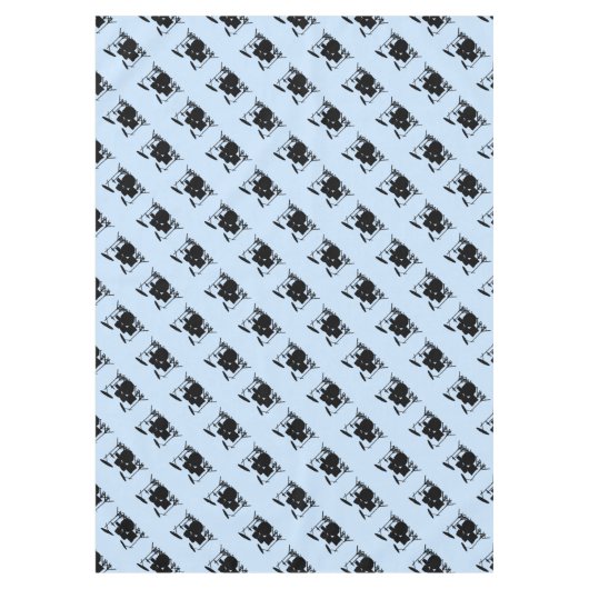 Nappe Drums Musique Design bleu (Devant)