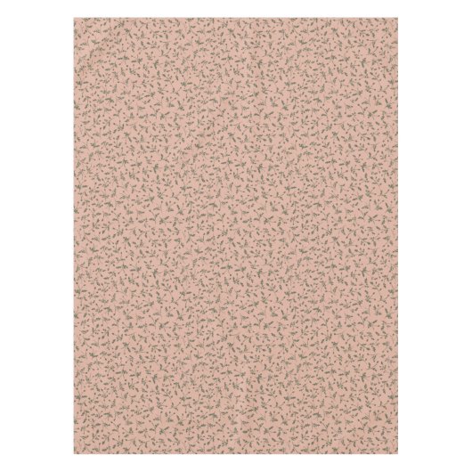 Nappe Dusty Rose Modern Farmhouse Daisy Buds Pattern (Devant)