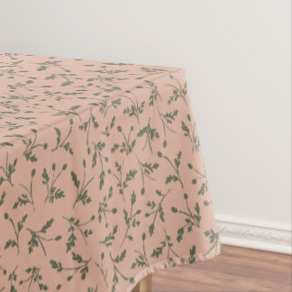 Nappe Dusty Rose Modern Farmhouse Daisy Buds Pattern