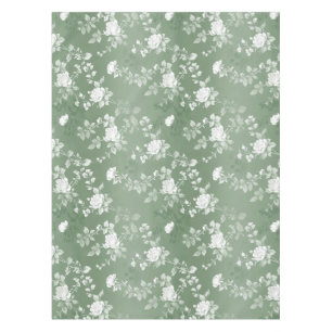 Nappe Dusty Sage Floral Vert Fleur Motif