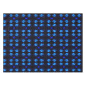 Nappe Eau bleu brillant Lily Lotus Fleur Abstraite (Devant (Horizontal))