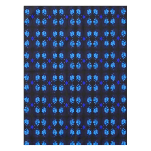 Nappe Eau bleu brillant Lily Lotus Fleur Abstraite (Devant)