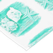 Nappe eau de la plage côtière coquillage turquoise étoil (Angle)
