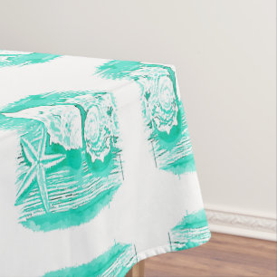 Nappe eau de la plage côtière coquillage turquoise étoil