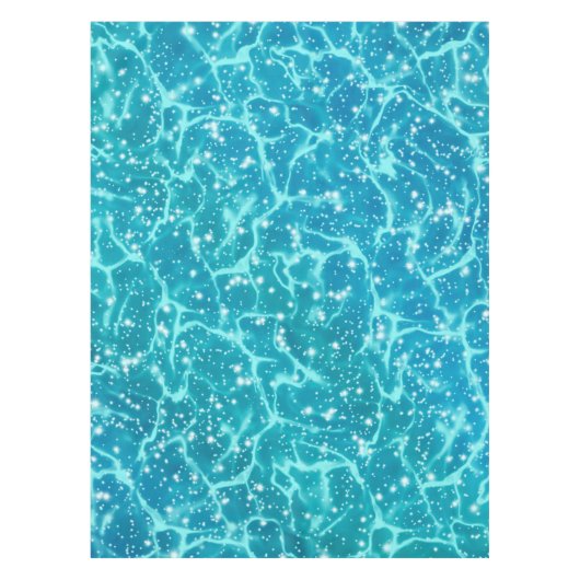 Nappe Eau de mer bleue avec étincelles (Devant)