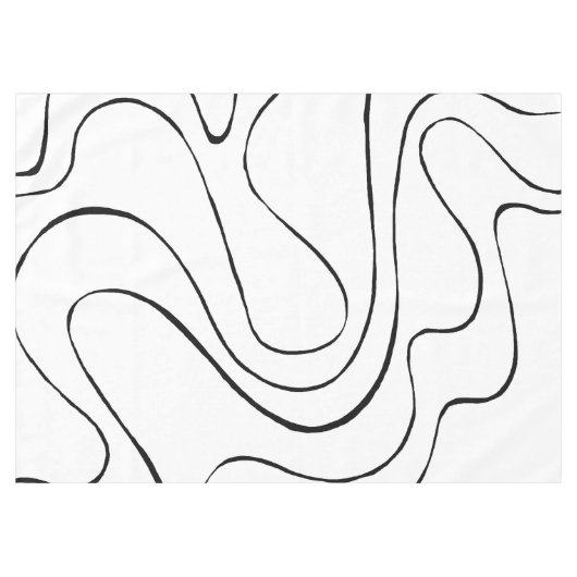 Nappe Ebb et flux 2 - Noir et blanc (Devant (Horizontal))