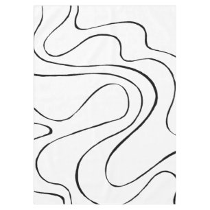 Nappe Ebb et flux 2 - Noir et blanc