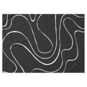 Nappe Ebb et flux 2 - Noir sur blanc (Devant (Horizontal))