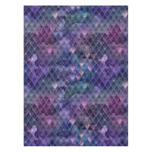 Nappe Écaille de dragon ombrée violette scintillante et
