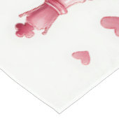 Nappe Échecs Romantiques Cœurs Saint-Valentin (Angle)
