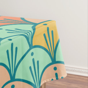 Nappe Echelle de poisson géométrique moderne et colorée