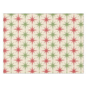 Nappe Éclats atomiques rouges et verts de Noël du milieu (Devant (Horizontal))