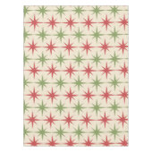 Nappe Éclats atomiques rouges et verts de Noël du milieu (Devant)