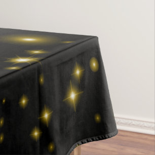Nappe Éclats d'or simples sur noir