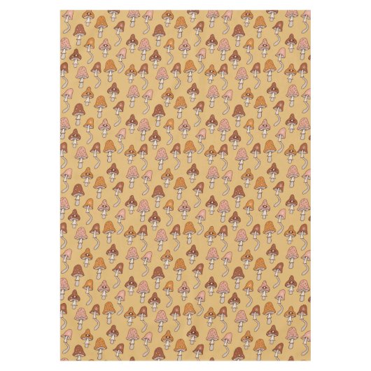 Nappe Eclectic Retro Tablecloth Warm Tones & Soft Hues (Devant)