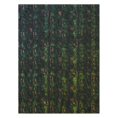 Nappe Écorce d'arbre sous verre martelé vert (Devant)