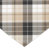 Nappe Écossais marron et noir (Angle)