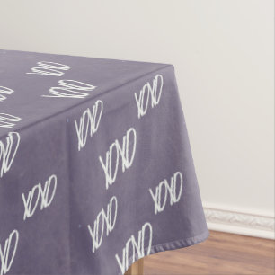 Nappe Écriture manuscrite Xoxo en gris