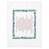 Nappe Écriture, Psaume 11, Verse de la Bible, (Devant)