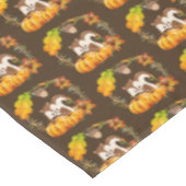 Nappe Écureuil de la couronne florale Automne Motif rust (Angle)