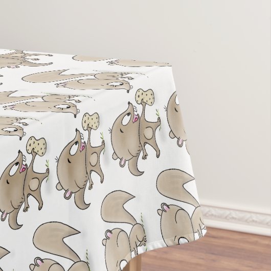 Nappe Écureuils mignons dessin animé drôle illustration (In Situ)