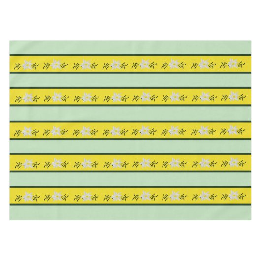 Nappe Edelweiss vert et jaune rayé (Devant (Horizontal))