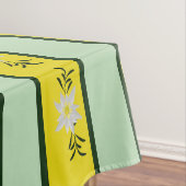 Nappe Edelweiss vert et jaune rayé (In Situ)