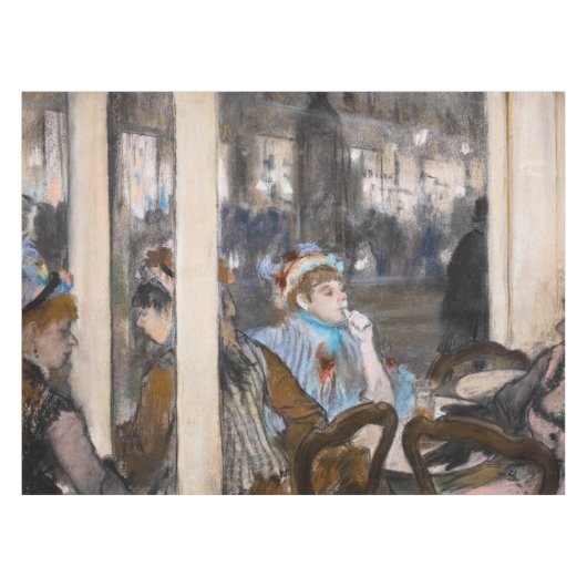 Nappe Edgar Degas - Femmes sur une terrasse de café en s (Devant (Horizontal))