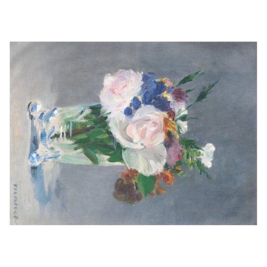 Nappe Edouard Manet - Fleurs dans un Vase de Cristal (Devant (Horizontal))